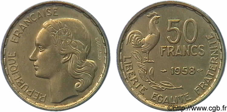 N&deg; m10_0622 50 francs Guiraud - 1958