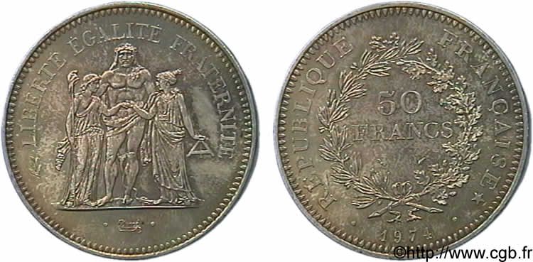 N&deg; m10_0631 50 francs Hercule - 1974
