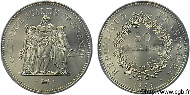 N&deg; m10_0637 50 francs Hercule - 1976