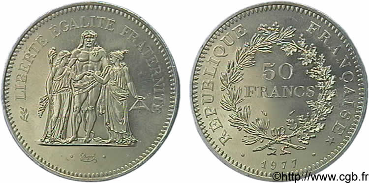 N&deg; m10_0640 50 francs Hercule - 1977