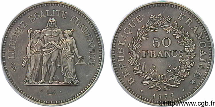 N&deg; m10_0641 50 francs Hercule - 1977