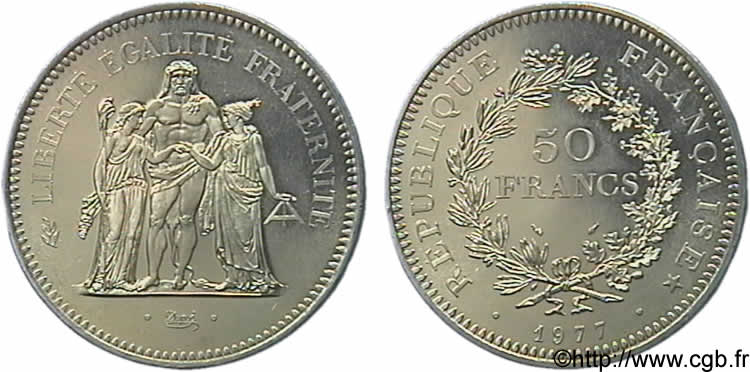 N&deg; m10_0642 50 francs Hercule - 1977