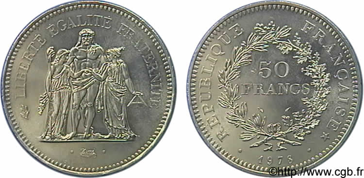 N&deg; m10_0644 50 francs Hercule - 1978