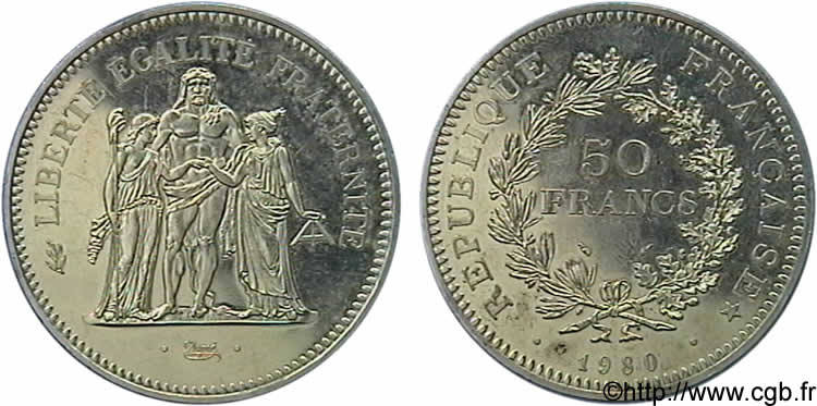 N&deg; m10_0649 50 francs Hercule - 1980
