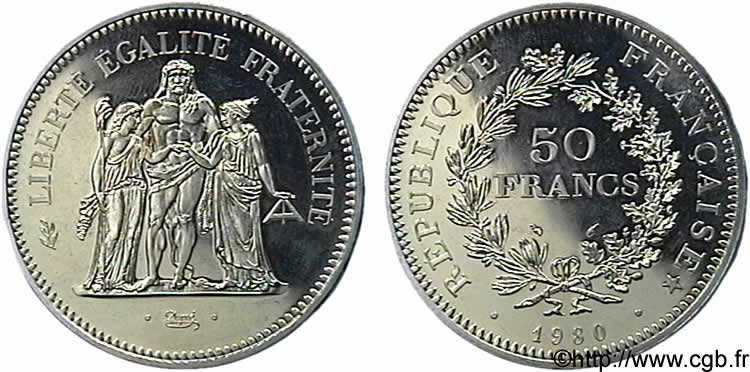 N&deg; m10_0650 50 francs Hercule - 1980