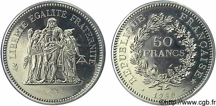 N&deg; m10_0651 50 francs Hercule - 1980
