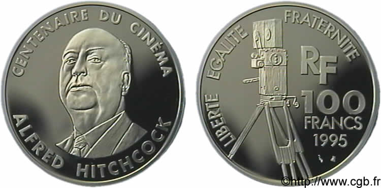 N&deg; m10_0894 BE 100 francs Alfred Hitchcock - 1995